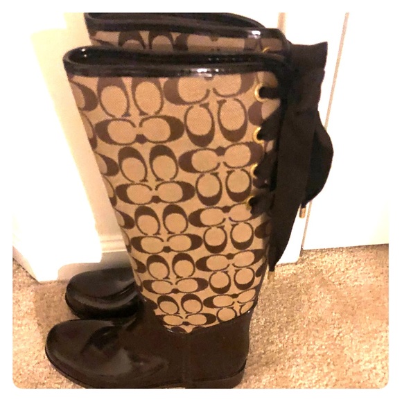 Coach rainboots - Picture 1 of 3